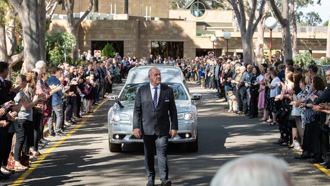 Kieran Modra's funeral