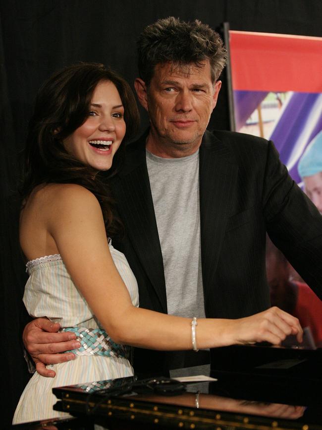 Singer Katharine McPhee and producer David Foster in 2006. Picture: Getty Images