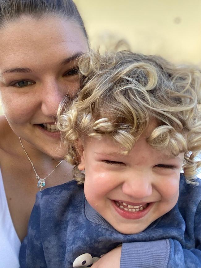 Elijah Abramovic and mum Ashleigh Adamson are backing the campaign to build a Ronald McDonald Family Room at Mackay Base Hospital. Picture: Contributed