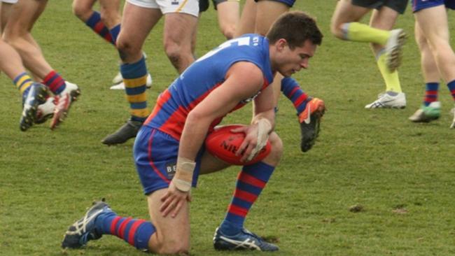 Port’s Shannen Lange gets his breath. Picture: Tony Cannatelli.