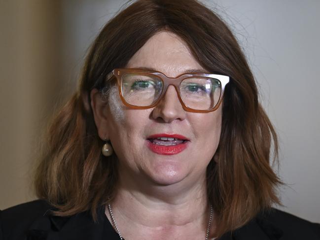 CANBERRA, AUSTRALIA, NewsWire Photos. AUGUST 10, 2023: RACGP President Nicole Higgins holds a press conference at Parliament House in Canberra. Picture: NCA NewsWire / Martin Ollman