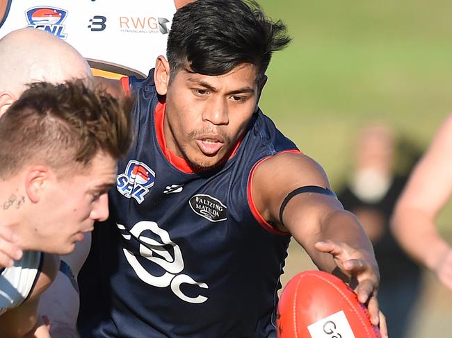 Bora Ork playing for Springvale Districts. Picture: Josie Hayden