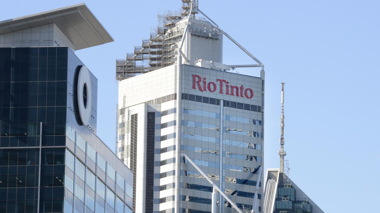 Iron ore giants like Rio Tinto are selling off on fears on weakening growth in China. Picture: NewsWire / Sharon Smith