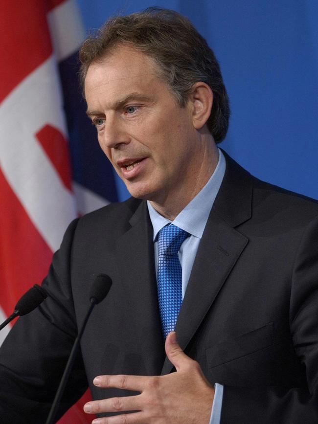 British Prime Minister Tony Blair.