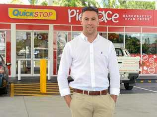 FUEL NEWS: Gibb Group Property Services' Josh Weaver at the new United Petroleum station in South Rockhampton. Picture: Jann Houley