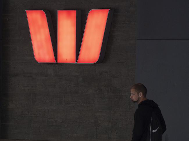 Westpac Bank signage is seen in Melbourne, Sunday, 5 May 2019. Westpac is due to deliver in financial half year results tomorrow, Monday 6 May, 2019. (AAP Image/Ellen Smith) NO ARCHIVING