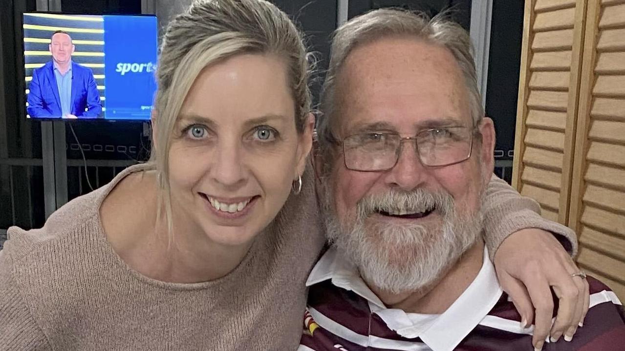 Megan McKean and her father in law Brendan who lost $24,000 in a scam. Picture: Supplied