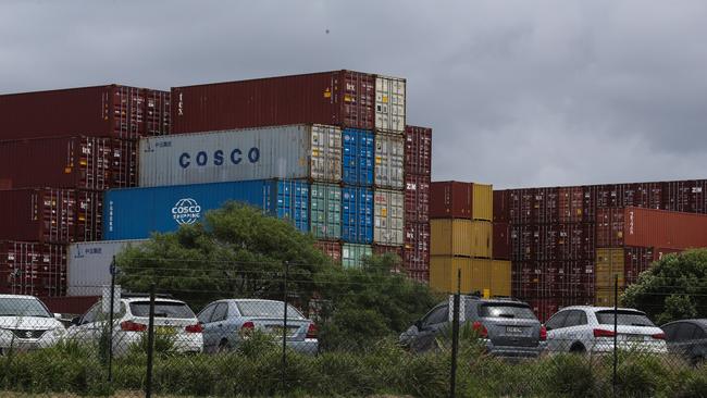 The long-running industrial action resulted in a backlog of some 50,000 containers across DP World’s four terminals. Picture: NCA NewsWire / Gaye Gerard