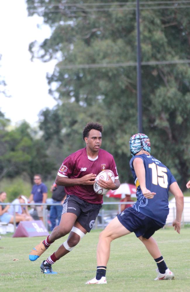Ballymore Cup rugby action at the Albany Creek Brumbies Junior Rugby Union Club on Friday, April 12, 2024.
