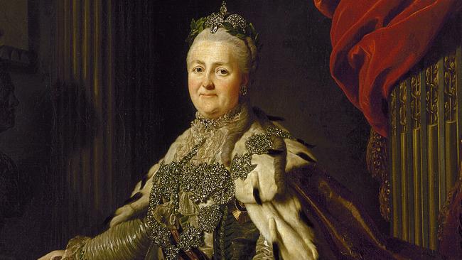 Masterpieces from the Hermitage: The Legacy of Catherine the Great. Alexander ROSLIN Swedish 1718–93 Portrait of Catherine II 1776–77 oil on canvas 271.0 х 189.5 cm The State Hermitage Museum, St Petersburg (Inv. no. ГЭ-1316) Acquired from the artist, 1777 EXHI029593