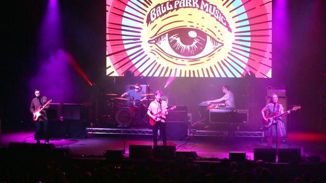 Ball Park Music, performing in Brisbane in 2019. Picture: AAP/Photo Steve Pohlner