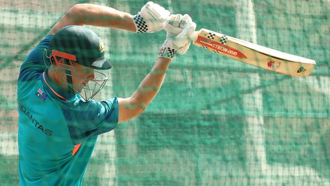 Cameron Green in the nets at Arun Jaitley Stadium in Delhi. Picture: Getty Images