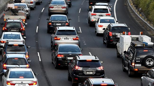 An RACV report revealed last week stirred up widespread arguments and suggestions as Melburnians continue to sit idling in traffic. Picture: Nicole Garmston