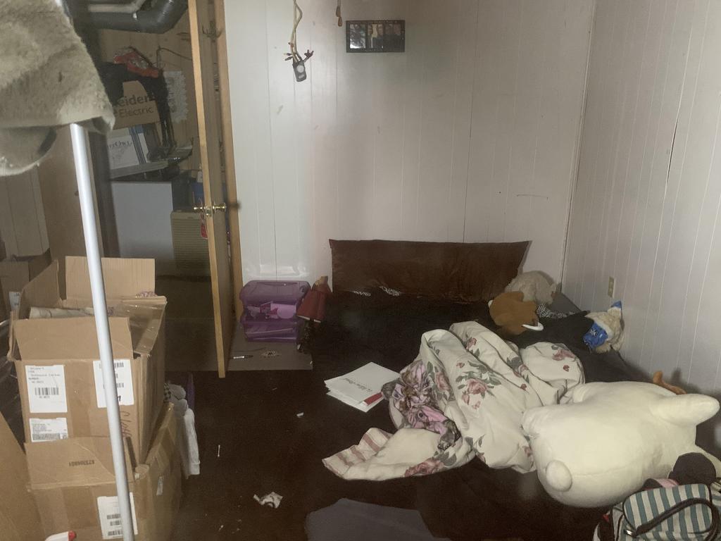 Inside the squalid home where Mr Patterson kept young teenager Jayme trapped, threatening ‘bad things’ would happen to her if she was not compliant with him. Picture: Radar Online/Mega