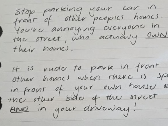 Homeowner’s brutal note to renters: ‘You’re annoying everyone’