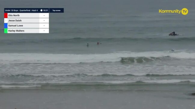 Replay: Phillip Island Junior Pro Day 3 - Otis North, Jesse Daish, Samuel Lowe, Harley Walters (Heat 4, U18 boys QF)