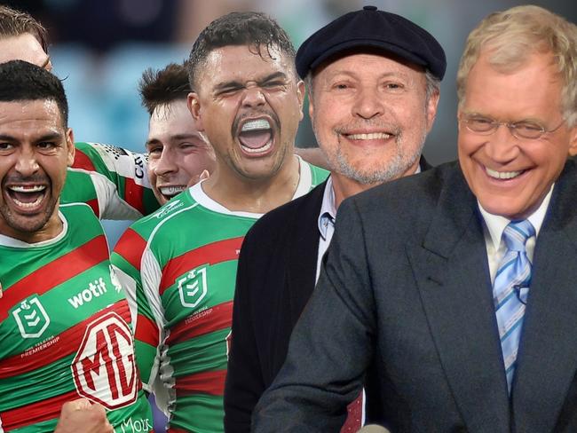 South Sydney have been handed millions of dollars worth of free advertising ahead of their historic season launch in Las Vegas with wild claims by comedians David Letterman and Billy Crystal that they have purchased the famous club.