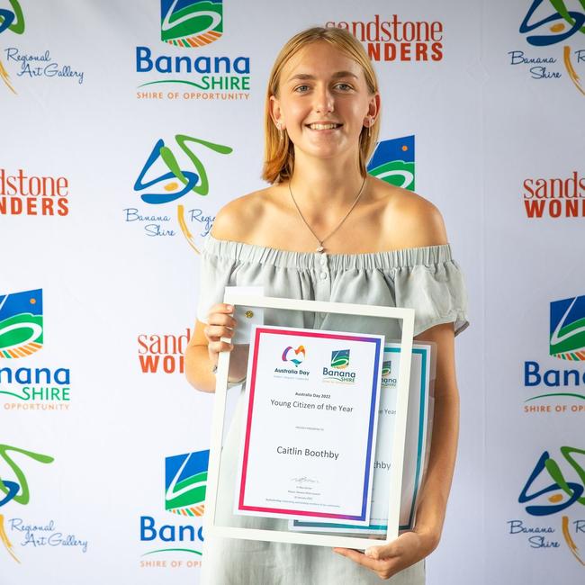 Young Citizen of the Year: Caitlin Boothby. Picture: BSRC