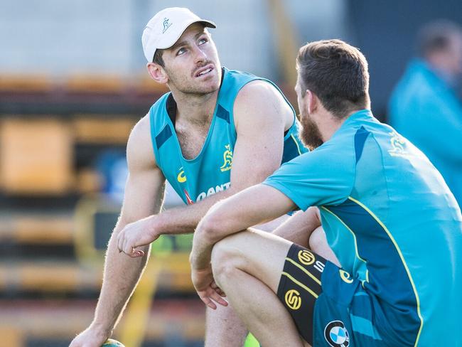 Bernard Foley at Wallabies training this week.