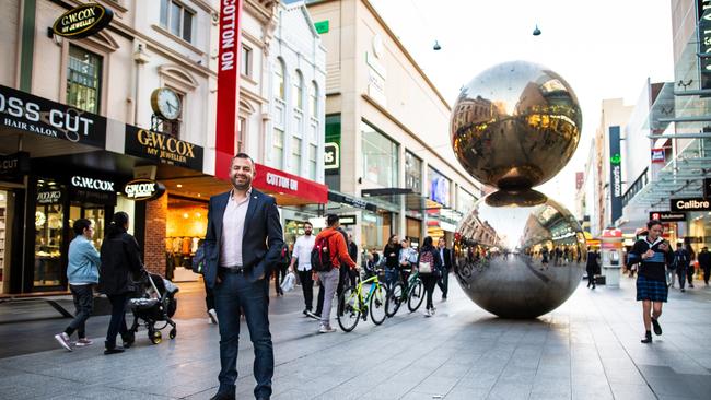 Houssam Abiad in Rundle Mall. Supplied Houssam Abiad