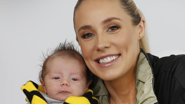 Brooke with son Parker. Picture: David Caird