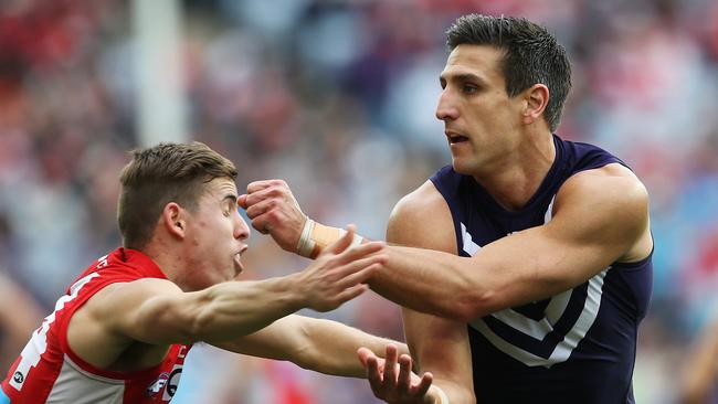 Matthew Pavlich had a solid season in attack, but the veteran could do with a hand. Picture: Phil Hillyard