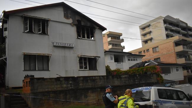 The aftermath of the Boundary St blaze. Picture: Liana Walker