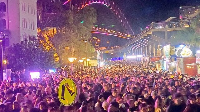 General view from Vivid Festival in Sydney.