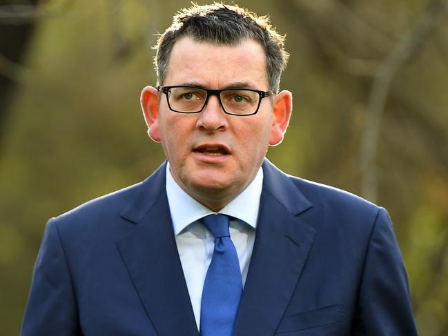 Victorian Premier Daniel Andrews addresses the media during a press conference in Melbourne, Wednesday, June 17, 2020. Premier Andrews has apologised to rank and file Labor members for the industrial-scale branch stacking scandal following an extraordinary move on Tuesday to ask LaborÃ¢â¬â¢s national executive to suspend voting rights for Victorian ALP members for internal elections and reform the party. (AAP Image/James Ross) NO ARCHIVING