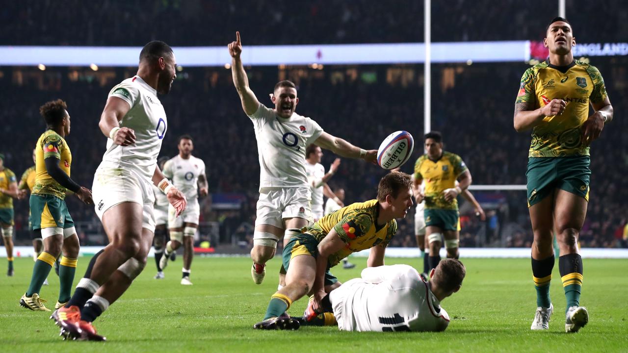 The Wallabies’ player ratings make for ugly reading after they lost 37-18 to England.