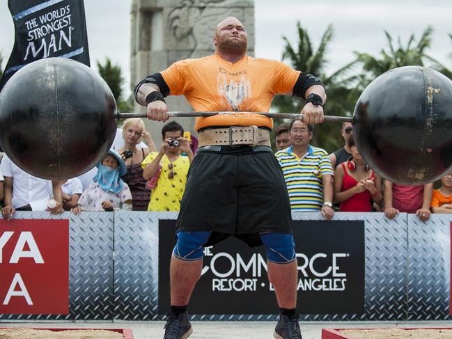 Hafthor Bjornsson at the 2013 Strongest Man competition.