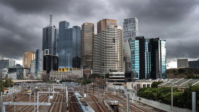 The office vacancy rate hit 11.9 per cent nationally, with Melbourne the laggard market after repeated lockdowns, and uncertainty is now looming over Sydney. Picture: David Caird