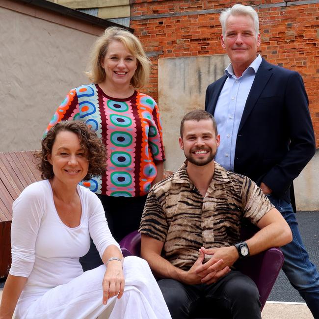 The Winter’s Tale castmates L-R: Sara Cooper, Jane Longhurst Matt Newell and Guy Hooper. Picture: Kane Young.