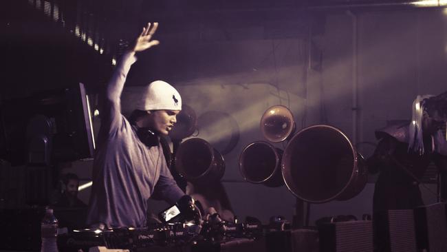 DJ pop star ... Avicii is one of the big drawcards for the 2015 Future Music Festival. Picture: Jacob Schulman