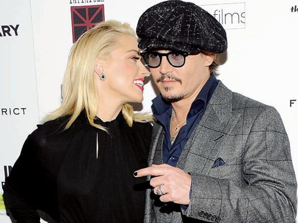 Amber Heard and Johnny Depp were married for a year. Picture: AP/Evan Agostini