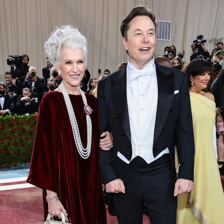 Errol had his three eldest children Elon, Kimbal, 49, and Tosca, 47, with first wife Maye Musk (pictured with Elon) Picture: Jamie McCarthy/Getty Images.