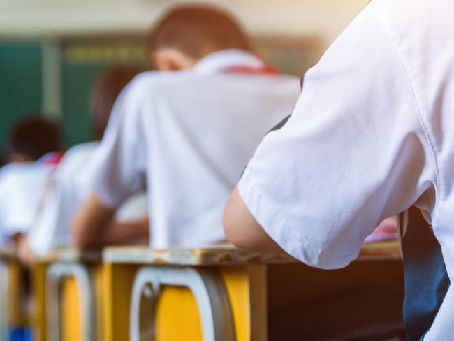 Rear view of middle school students studying in classroom  Picture: istock