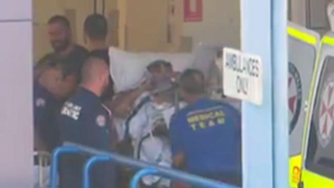 The 42-year-old victim was stabbed in the abdomen with a box cutter during an altercation on the M7 at Glendenning in November 2018. Picture: Nine News