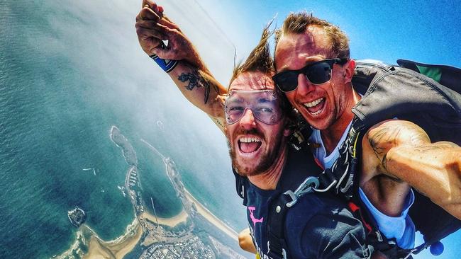 Skydiving off the Coffs Coast.