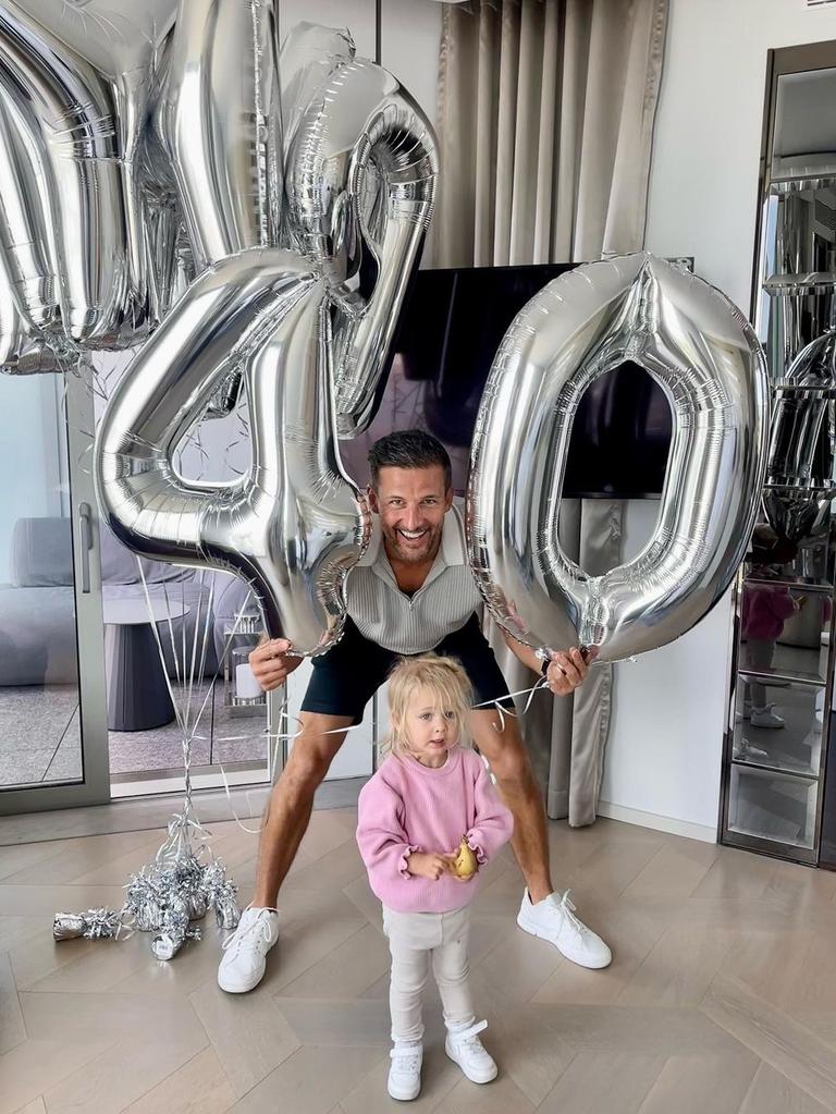 Bachelor star Tim Robards celebrated his 40th birthday this weekend with family and friends at the Crown Hotel. Picture: Instagram