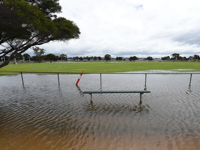 The Bureau of Meteorology recorded 34mm of rainfall at Geelong Racecourse in a 24-hour period from Sunday to Monday, but the region is only predicted to receive a further 4-6mm before Saturday.