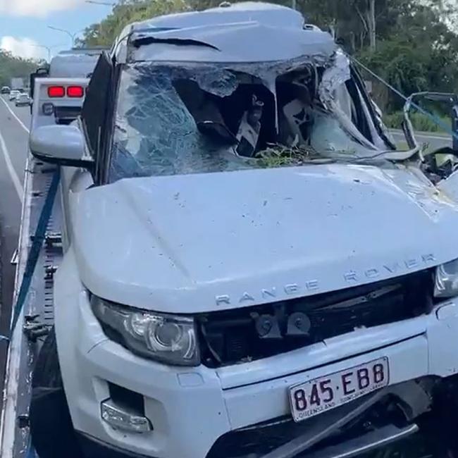 A teen boy, 13, has been critically injured in a crash at the intersection of Old Coach Rd and Southport-Nerang Rd at Ashmore about 6.35am on Thursday, according to Gold Coast police. Picture: Twitter/Mackenzie Colahan