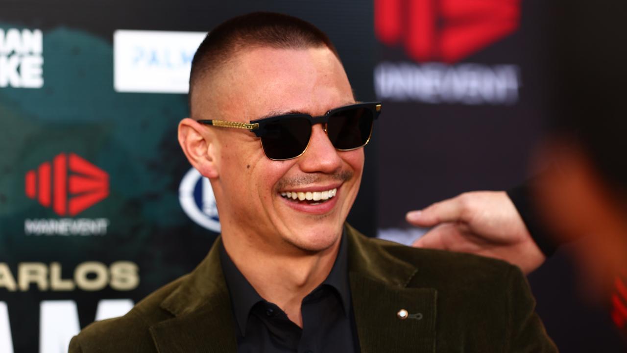 GOLD COAST, AUSTRALIA - JUNE 16: Tim Tszyu speaks to media during the Tim Tszyu v Carlos Ocampo official press conference at Pacific Fair on June 16, 2023 in Gold Coast, Australia. (Photo by Chris Hyde/Getty Images)