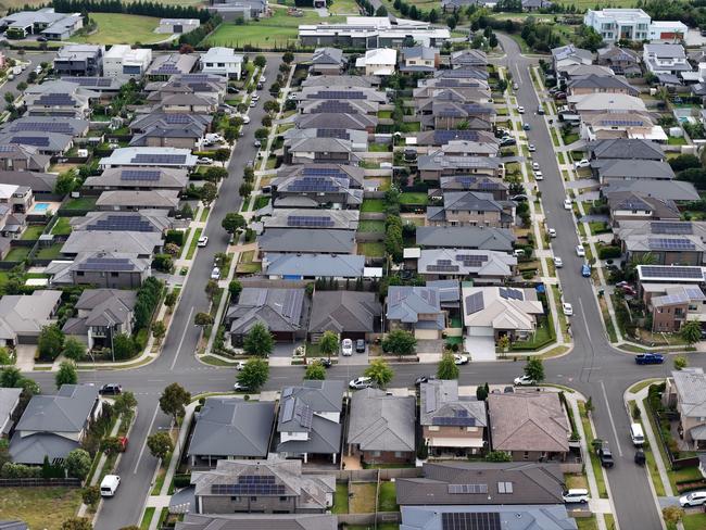 The suburb of Bardia in Sydney’s Southwest where lots of families use the nearby parks because they don't have a large backyard. Picture: Jonathan Ng