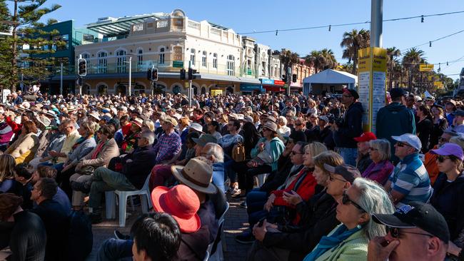 Get in early to get a good seat at Manly Jazz with up to 120,000 music lovers expected over the three days of the festival. Picture: Jordan Shields