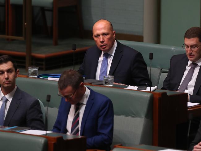 Peter Dutton confirmed on 3AW he was doing the numbers and used FM radio to outline his favoured policy positions, which were rubbished by the PM. Picture Kym Smith