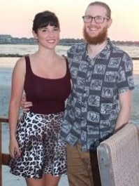 The couple pictured here on holidays, aged around 25. Picture: Supplied