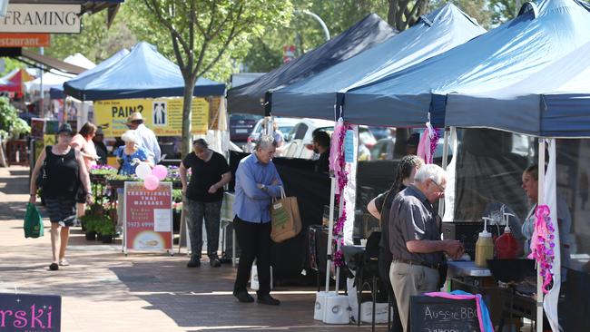 Mornington’s famous Main Street Market. Picture: David Crosling