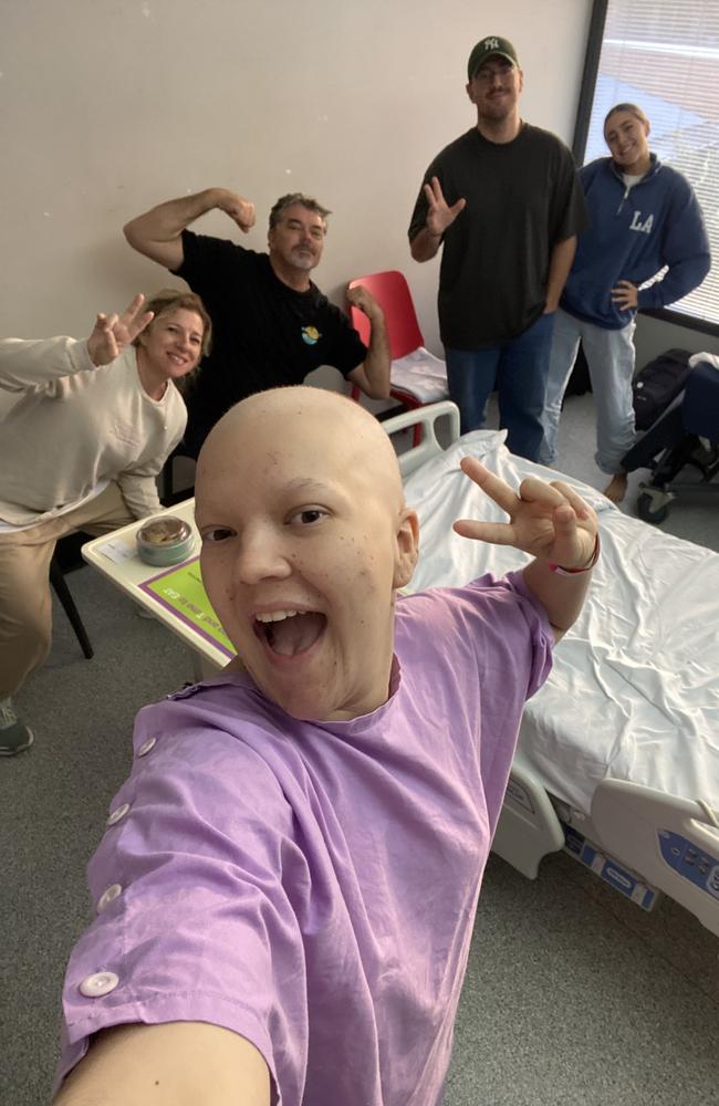 Magnetic Island resident Melia Hinks is battling acute Osteosarcoma cancer.