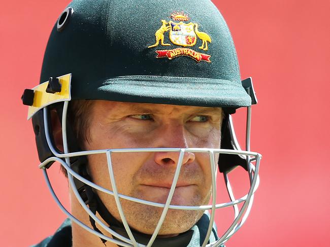 Shane Watson during Australian training at Eden Park 2 ahead of their ICC Cricket World Cup match against New Zealand in Auckland. pic. Phil Hillyard